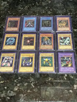 Konami Yu-Gi-Oh! TCG Holo Limited Edition 12 Card Lot Blue-Eyes, Red-Eyes, Hamon - Image 1