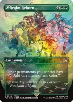 MTG English A Realm Reborn (Borderless) (Chocobo Track Foil) NM Foil - Image 1