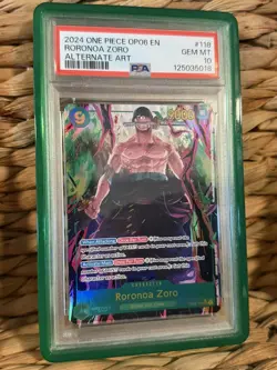 One Piece Card Game - Roronoa Zoro OP06-118 SEC Alt Art - PSA 10 - Image 3