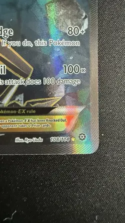 Steelix-EX Holo Full Art Ultra Rare Card Steam Siege 108/114 - Near Mint - Image 3