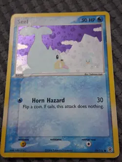 Pokemon Seel 78/112 MP FireRed & LeafGreen Reverse Holo Card - Image 1