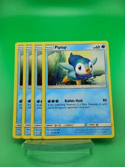 4x Piplup 54/236 - Cosmic Eclipse - Common - Pokemon Card TCG - NM - Image 1