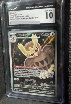 Noctowl 141 Black Star Promos (2024) Promo Holo CGC 10 Pokemon Card - Image 1