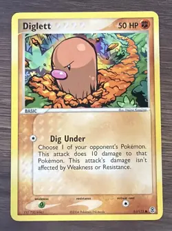 Pokemon TCG Card - Diglett 61/112 FireRed & LeafGreen - Image 1
