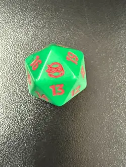 Raphael Teenage Mutant Ninja Turtle D20 Die Spindown Mtg Prerelease Kit TMNT - Image 1