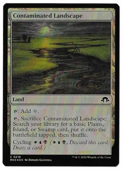 MTG Contaminated Landscape FOIL Modern Horizons 3 (MH3) Common #0218 Unplayed - Image 1