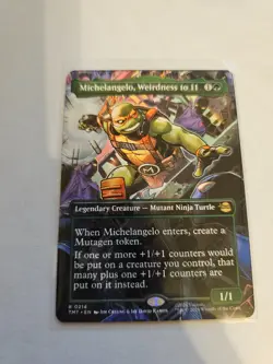 Michelangelo, Weirdness to 11 Borderless MTG TMT Nm/M - Image 1