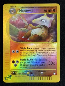Pokemon Marowak 54/147 Aquapolis Reverse Holo - Image 1