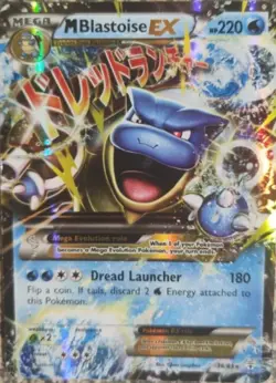 #1 Pokemon TCG Holo Mega Blastoise EX Fan Card 18/83 Mint Condition Rare Fan Art - Image 1