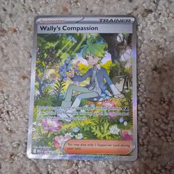 Pokemon Wally's Compassion 186/132 Me01: Mega Evolution Trainer EX Holo - Image 1