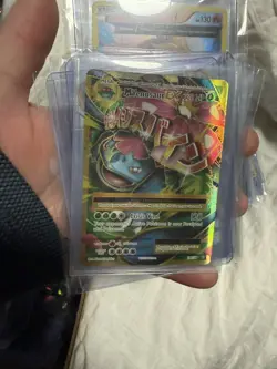 POKEMON TCG M VENUSAUR EX 100/108 M EVOLUTIONS ULTRA RARE FULL ART HOLO 🥇 - Image 3