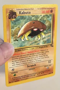 1999 Pokemon Fossil KABUTO 50/62 Regular LP Pokemon - Image 2