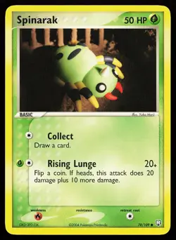 Spinarak 78/109 Common Team Rocket Returns Pokemon Card - Image 1