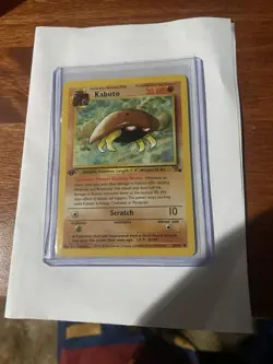 Pokemon Card Kabuto 1st Edition Fossil, Regular, 50/62, NM/LP Condition - Image 1