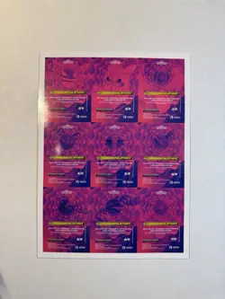 Dark Pokemon 2024 Blue Pokedex Vol.3 Flash Edition Limited Edition Uncut Sheet - Image 2