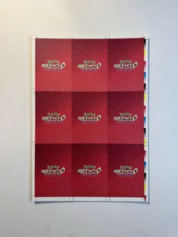 Pokemon Lets Go Eevee Database Ponchos Uncut Sheet Cracked Ice Holo US Seller - Image 2