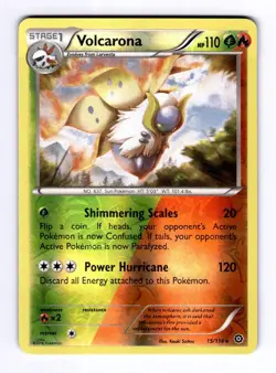 Volcarona XY - Steam Siege #15 (2016) Rare Reverse Holo NM Pokemon - Image 1