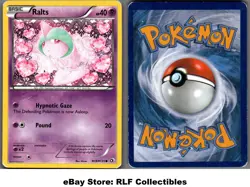 2013 Pokemon, Legendary Treasures, #RC8/RC25 Ralts, Holo Common - Image 1