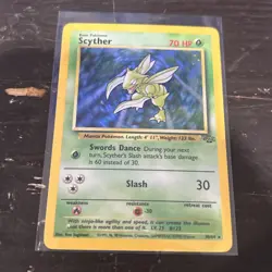 Pokemon TCG Jungle Unlimited Scyther Jungle 10/64 Holo Rare - Image 1