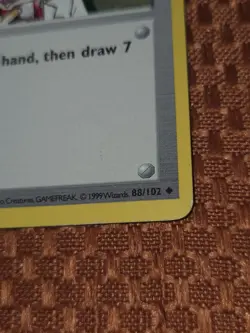 Pokemon Professor Oak 1st Edition Shadowless Base Set 88/102 LP WOTC Vintage - Image 3