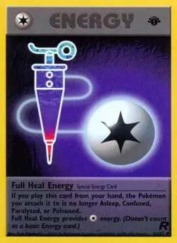 Pokemon TCG Full Heal Energy 81/82 Team Rocket Regular - Image 1