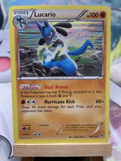 Lucario 78/135 Holo Rare - 2012 Pokemon Black & White: Plasma Storm - LP - Image 1