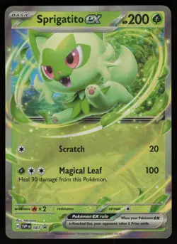 SPRIGATITO EX 087 PROMO SCARLET & VIOLET POKEMON NM/M - Image 1