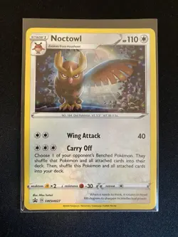 Noctowl SWSH027 Pokemon Sword & Shield Promo Holo Swirl - Image 1