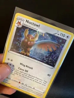 Noctowl SWSH027 Pokemon Sword & Shield Promo Holo Swirl - Image 2