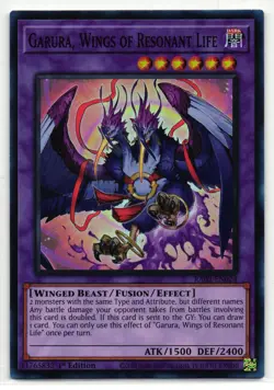 GARURA WINGS OF RESONANT RARE | RA02-EN024 | Yu-Gi-Oh Card - Image 1