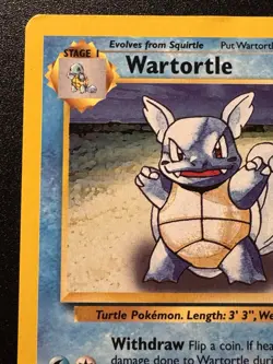Gold W Wartortle 63/130 Base Set 2 WoTC Magazine Promo Pokemon Card Rare MP - Image 3