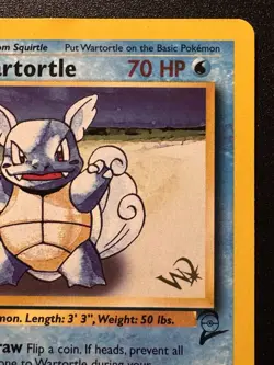Gold W Wartortle 63/130 Base Set 2 WoTC Magazine Promo Pokemon Card Rare MP - Image 4