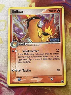 Quilava 45/115 Reverse Holo Ex Unseen Stamped Pokemon Card - Image 1