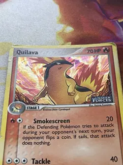 Quilava 45/115 Reverse Holo Ex Unseen Stamped Pokemon Card - Image 4