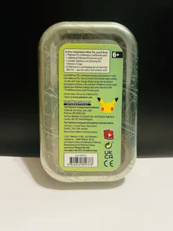 Pokemon Celebrations Mini Tin *Empty* Comes With Coin And Card NO PACKS - Image 2