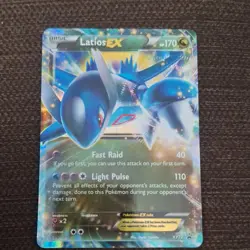 Pokemon TCG Latios EX XY72 XY Promo Holo Black Star Dragon Card Stock Card - Image 1