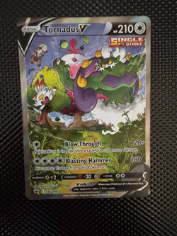 Tornadus V (Alt Art) 185/198 SWSH06: Chilling Reign Ultra Rare Pokemon Card NM - Image 2