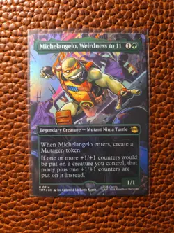 MTG Michelangelo, Weirdness to 11 (Borderless) Teenage Mutant Ninja Turtles Foil - Image 1