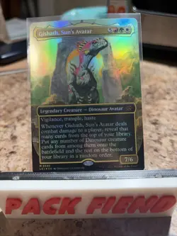 Gishath, Sun's Avatar (Borderless) The Lost Caverns of Ixalan Foil - Image 1