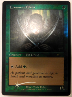 Llanowar Elves - Secret Lair - Retro Foil - NM (Unplayed) - Image 1