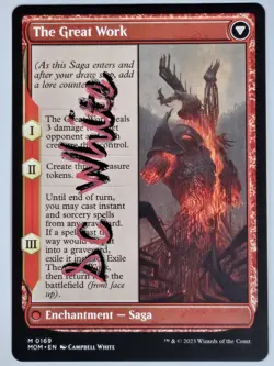URABRASK THE GREAT WORK Campbell White ARTIST SIGNED Auto MTG Magic Non-foil - Image 2