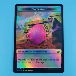 2022 MTG The Brothers' War #009 Soldier #007 Powerstone Dual Common FOIL Token - Image 2