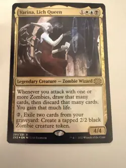 Varina, Lich Queen Rare Legendary Creature Double Masters 2022 MTG foil - Image 1