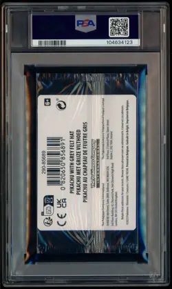 Pokemon Pikachu with Grey Felt hat Van Gogh 085 Graded Sealed Promo PSA 10 - Image 3