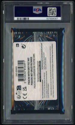Pokemon Pikachu with Grey Felt hat Van Gogh 085 Graded Sealed Promo PSA 10 - Image 3