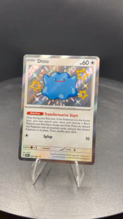 Pokemon TCG Ditto 201/091 English Card PAF Paldean Fates Shining Fast Shipping - Image 2