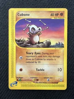 Pokemon TCG Cubone 72/147 Aquapolis Lightly Played LP/MP - Image 1