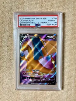 PSA 10 - Charizard V SWSH050 Champion's Path - Pokemon Full Art - Image 1