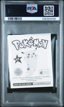 PSA 7 Pokemon 1999 Merlin Sticker Gengar Prism #S15 Low Pop - Image 2