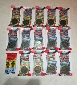 Pokemon Scarlet & Violet Obsidian Flames Coin Checklane Blister Pack - Lot Of 14 820650853319 - Image 1